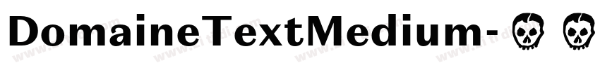 DomaineTextMedium字体转换