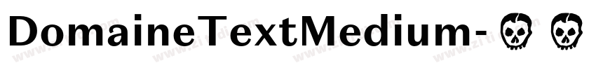 DomaineTextMedium字体转换