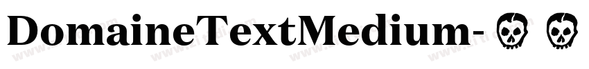 DomaineTextMedium字体转换