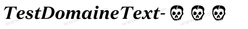 TestDomaineText字体转换