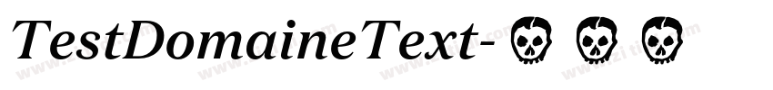 TestDomaineText字体转换