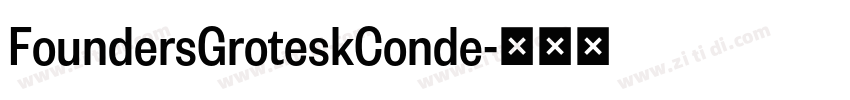 FoundersGroteskConde字体转换