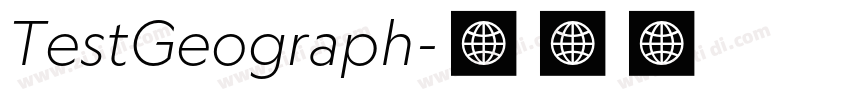 TestGeograph字体转换