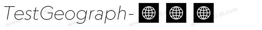 TestGeograph字体转换