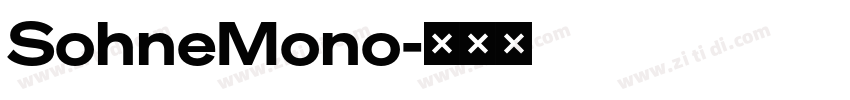 SohneMono字体转换