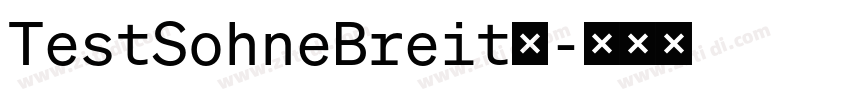 TestSohneBreit◆字体转换