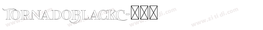 TornadoBlackC字体转换