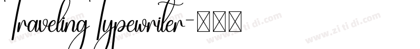 TravelingTypewriter字体转换