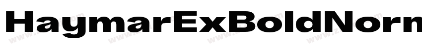 HaymarExBoldNormal字体转换