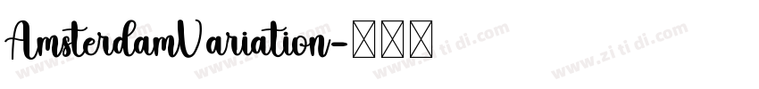 AmsterdamVariation字体转换