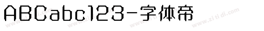 ABCabc123字体转换