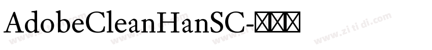AdobeCleanHanSC字体转换