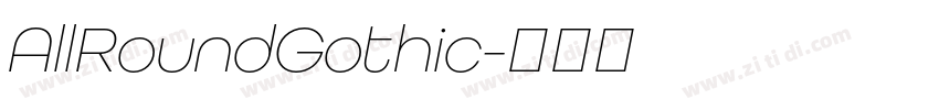 AllRoundGothic字体转换