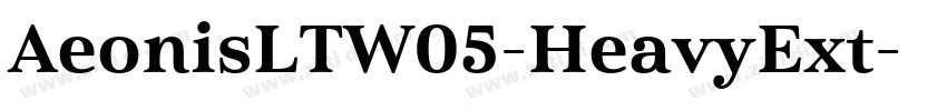 AeonisLTW05-HeavyExt字体转换