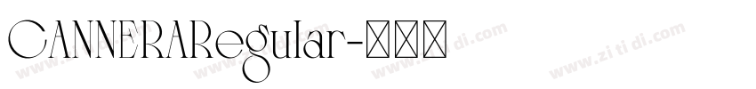 CANNERARegular字体转换