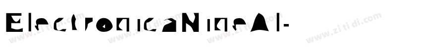 ElectronicaNineAl字体转换