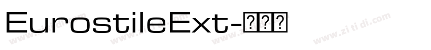 EurostileExt字体转换