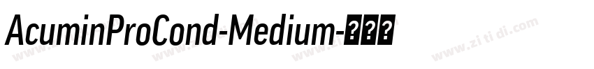 AcuminProCond-Medium字体转换