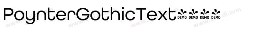 PoynterGothicText字体转换