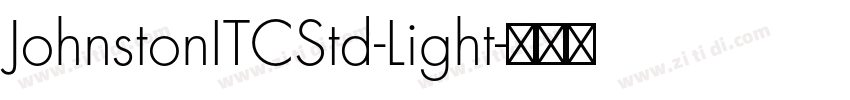 JohnstonITCStd-Light字体转换