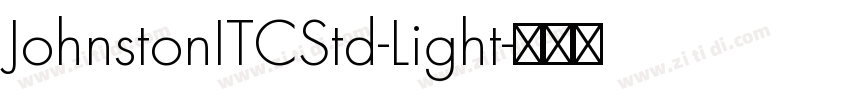 JohnstonITCStd-Light字体转换