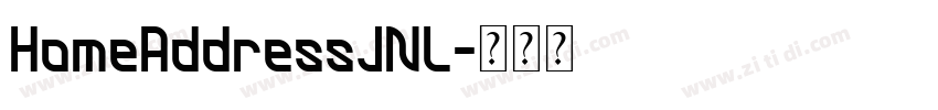 HomeAddressJNL字体转换