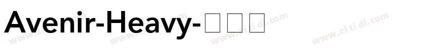 Avenir-Heavy字体转换
