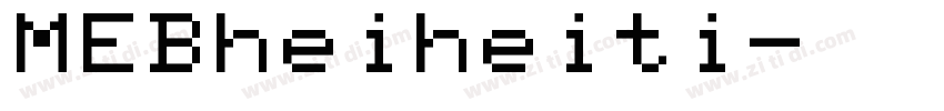 MEBheiheiti字体转换