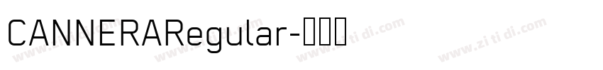 CANNERARegular字体转换