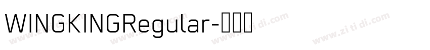 WINGKINGRegular字体转换