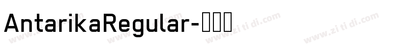 AntarikaRegular字体转换