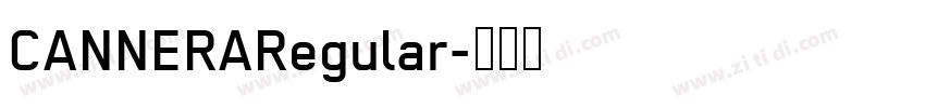 CANNERARegular字体转换