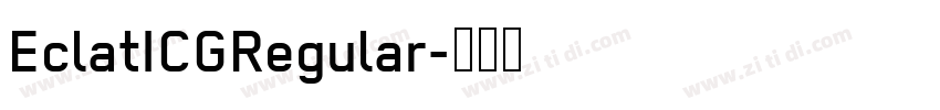 EclatICGRegular字体转换