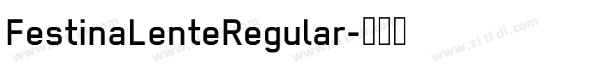 FestinaLenteRegular字体转换