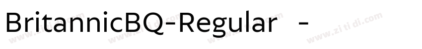 BritannicBQ-Regular免字体转换