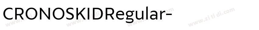 CRONOSKIDRegular字体转换