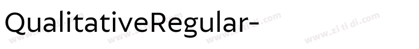 QualitativeRegular字体转换