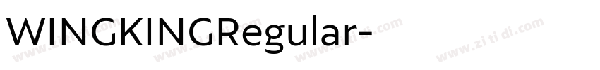 WINGKINGRegular字体转换