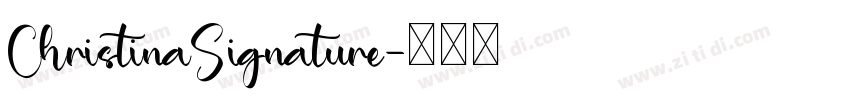 ChristinaSignature字体转换