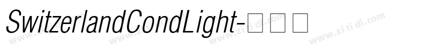 SwitzerlandCondLight字体转换