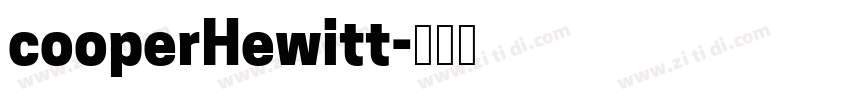 cooperHewitt字体转换