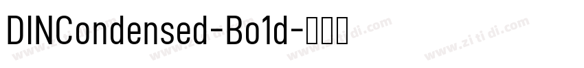 DINCondensed-Bo1d字体转换