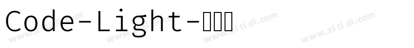 Code-Light字体转换