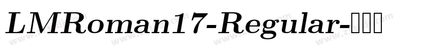 LMRoman17-Regular字体转换