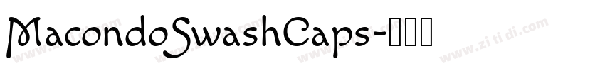 MacondoSwashCaps字体转换