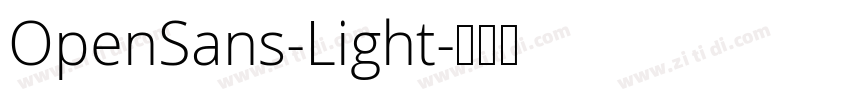 OpenSans-Light字体转换