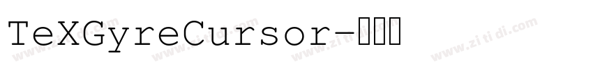 TeXGyreCursor字体转换