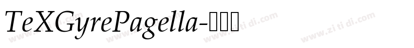 TeXGyrePagella字体转换