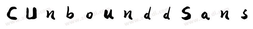 CUnbounddSans常规字体转换