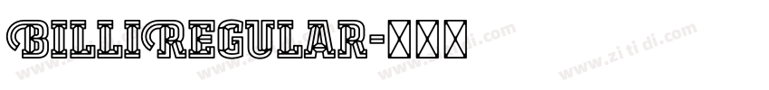 BilliRegular字体转换